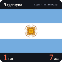 Karta eSIM Internet Argentyna 1 GB na 7 dni - bez rejestracji