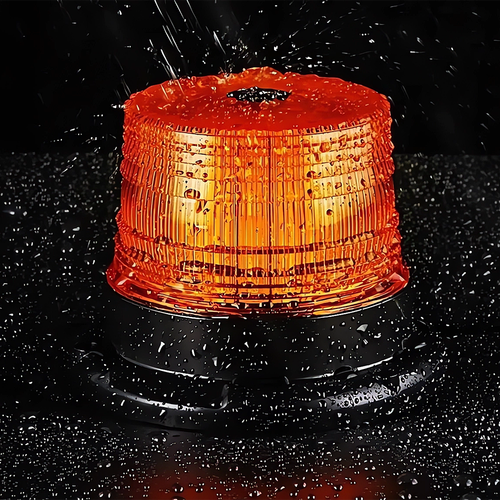 KOGUT Lampa błyskowa ostrzegawcza LED 12V 24V POMARAŃCZOWA sygnalizator na Arena.pl