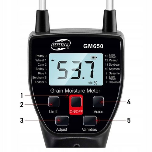 MIERNIK WILGOTNOŚCI ZIARNA I ZBOŻA PRECYZYJNY WILGOTNOŚCIOMIERZ LCD BATERIE na Arena.pl