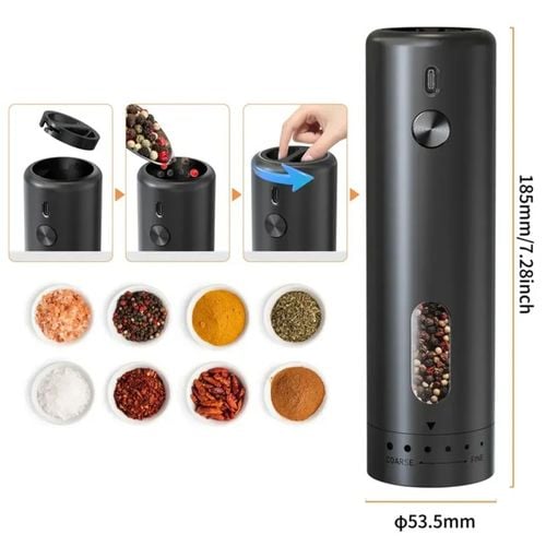 Młynek Elektryczny do Pieprzu i Soli USB Solniczka i Pieprzniczka 2 na Arena.pl
