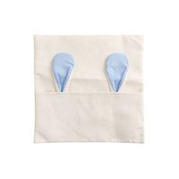 Poszewka lniana 40 x 40 cm do sublimacji - błękitne uszy