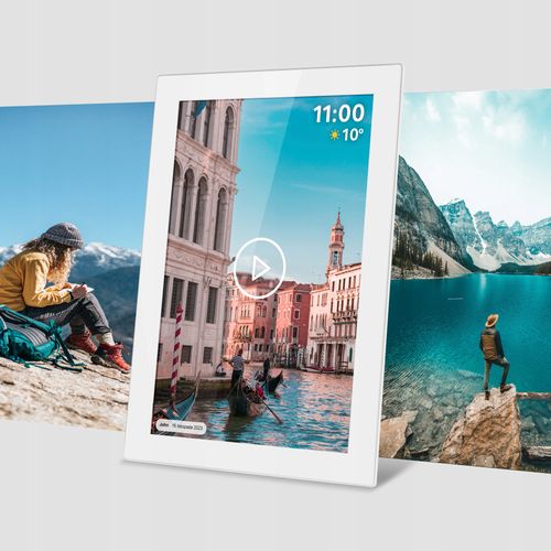 Cyfrowa ramka na zdjęcia 10.1 cali IPS dotyk Android WiFi WIDEO POGODA SD na Arena.pl