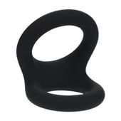 Double O Silicone Cockring - M - Black