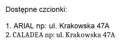 Skrzynka na listy pocztowa YORK - nr domu, - NAPIS na Arena.pl