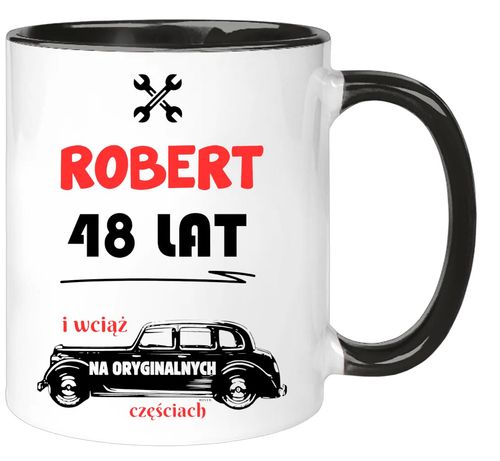 KUBEK Z NADRUKIEM ŚMIESZNY PREZENT URODZINY IMIENINY KOLEGI DOWOLNE IMIĘ na Arena.pl