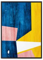 Plakat abstrakcja geometryczna 40x50 cm w czarnej ramie