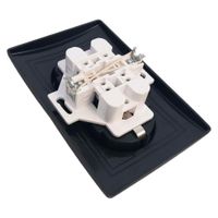 Gniazdko Elektryczne Podwójne Ścienne 16A czarne