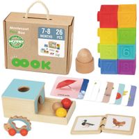 WOOPIE GREEN Box Pudełko XXL Montessori Edukacyjne 6w1 Sensoryczne