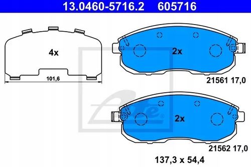 KLOCKI HAM PRZOD SUZUKI SX4 06- ATE na Arena.pl