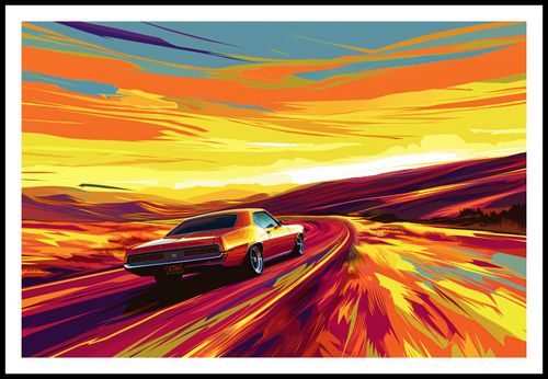 Plakat 91,5x61cm Pędź Przed Siebie na Arena.pl