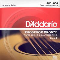 Struny do gitary akustycznej akustyka Phosphor Bronze Daddario EJ24 13-56