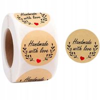 Naklejki Etykiety Thank You 1000 Szt Ozdobne Dekoracyjne Okrągłe Dziękuję