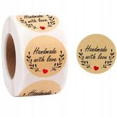 Naklejki Etykiety Thank You 1000 Szt Ozdobne Dekoracyjne Okrągłe Dziękuję