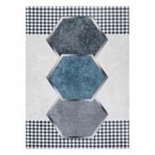 RUG/LU/ARLEN/RHOMBUS/WHITE+BLACK/120x170