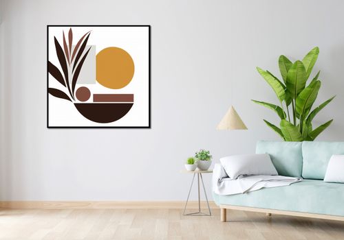 Plakat 100x100cm Stylizacja Roślin na Arena.pl