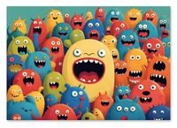 Plakat potwory plakat dla dziecka 61x91 cm