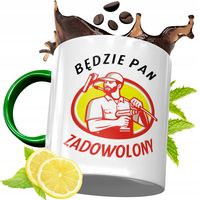 Kubek Zielony Dla Budowlańca Na Urodziny Prezent Z Nadrukiem Ze Zdjęciem
