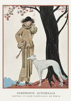 Plakat 21x29,7cm Autumn Symphony, Barbier Vintage do Salonu