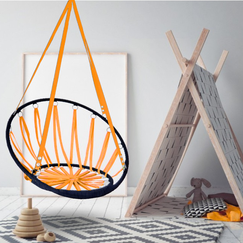 Huśtawka gniazdo - pomarańczowa na Arena.pl