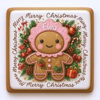 CIASTKO LUKROWANE MAMIK FAMILY EWA ROZ.XL KWADR RĘCZNIE ROBIONE