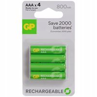 Akumulator niklowo-metalowo-wodorkowy (NiMH) GP AAA (R03) 800 mAh 4 szt.