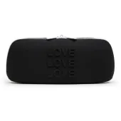 happy rabbit etui love zip bag medium black silikonowe 25,4cm