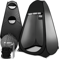 Namiot przebieralnia turystyczna Czarna 150cm