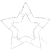 Ozdoba świecąca na okno gwiazda 24 LED 41x39 cm