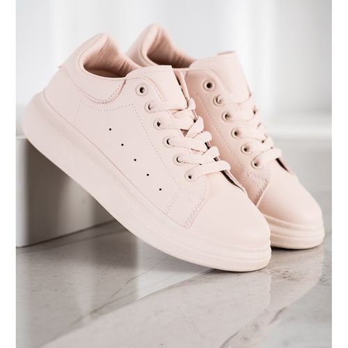 Pudrowe Trampki Na Platformie r.37 na Arena.pl