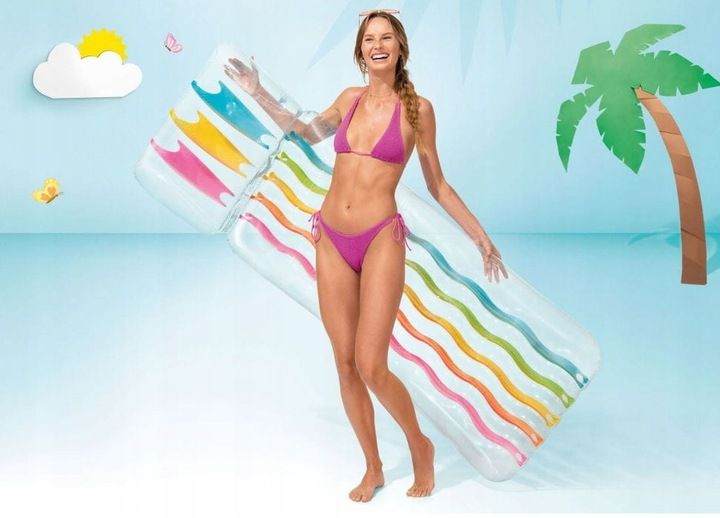 Materac dmuchany do wody Tęcza Intex 58724 zdjęcie 3