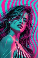 Plakat 30x45cm Neonowy Wzrok