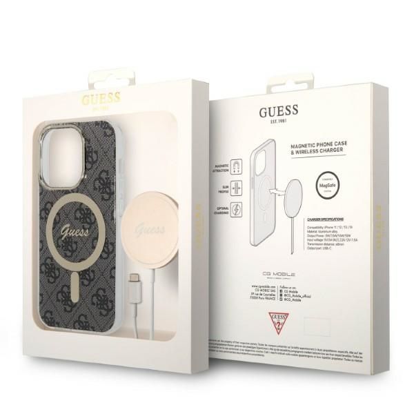 Etui Guess do iPhone 14 Pro Max, Czarny, MagSafe zdjęcie 10