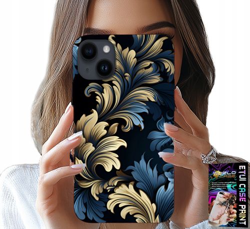 ETUI DO IPHONE 13 - ELEGANCKIE ZŁOTE MODNE WZORY FUTERAŁ na Arena.pl