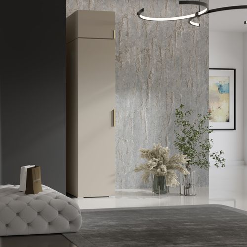 Nadstawka do szafy Napoli 1D 50 Kaszmir (złoty uchwyt) na Arena.pl