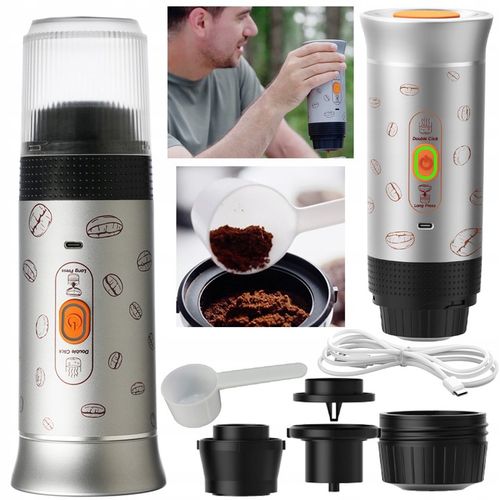 PODRÓŻNY ekspres do kawy mielonej+ na kapsułki CIŚNIENIOWY 20 Bar AEROGOGO na Arena.pl