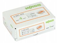 WAGO SZYBKOZŁĄCZKĄ NA LINKĘ 3x4 221-413 50 Sztuk