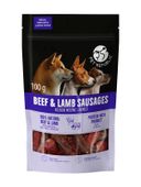pet republic kiełbaski wołowe i jagnięce dla psa 100g