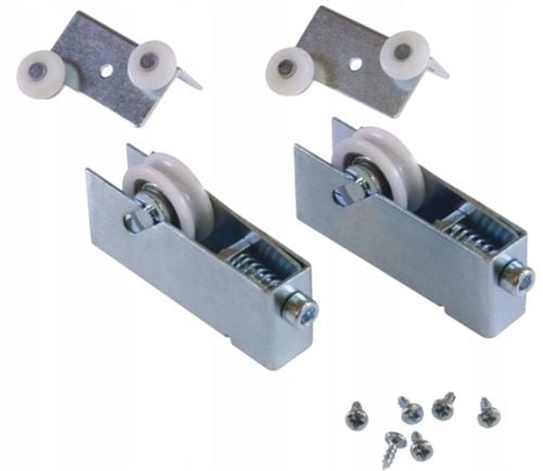 KOMPLET WÓZKÓW DO SZAFY KÓŁKA DO DRZWI PRZESUWNYCH na Arena.pl