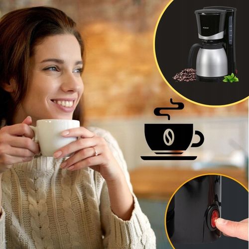 Ekspres przelewowy do kawy z termosem Bomann KA 168 CB (czarny) na Arena.pl