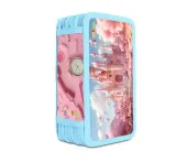 Piórnik szkolny GIMBOO, z wyposażeniem, 3 komory, sweet, różowy