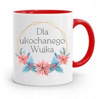 Kubek Czerwony Dla Wujka Dla Ukochanego Wujka Z Nadrukiem Ze Zdjęciem