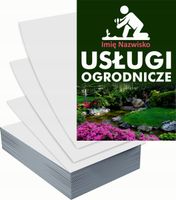 Ulotki A4 reklamowe firmowe 5000szt projekt w cenie USŁUGI OGRODNICZE