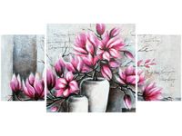 80X40CM MAGNOLIE WAZONACH TRÓJ OBRAZ