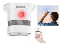 Czujnik Detektor Dymu Bateryjny Mini Bezprzewodowy Alarm Pożaru