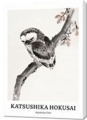 Obraz 70x100cm Design Japanese Owl, Hokusai Vintage do Salonu