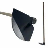 Motyka ogrodowa kopaczka graca kuta półokrągła stalowa 230mm z trzonem