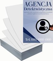 Ulotki A4 reklamowe firmowe 1000szt różne wzory AGENCJA DETEKTYWISTYCZNA