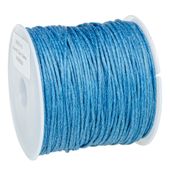 SZNUREK bawełniany woskowany 0.8mm 25m niebieski