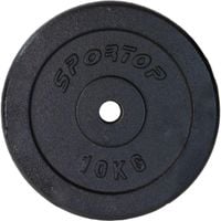 OBCIĄŻENIE ŻELIWNE CZARNE 10KG ENERO FIT fi26,5 1SZT