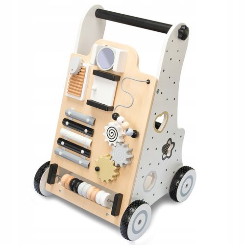 CHODZIK PCHACZ INTERAKTYWNY DLA DZIECI JEŹDZIK EDUKACYJNY 2W1 CZARNO-BIAŁY na Arena.pl